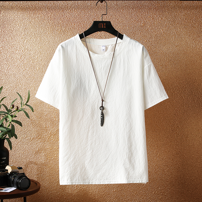 白Tシャツ 自然素材ベーシック半袖