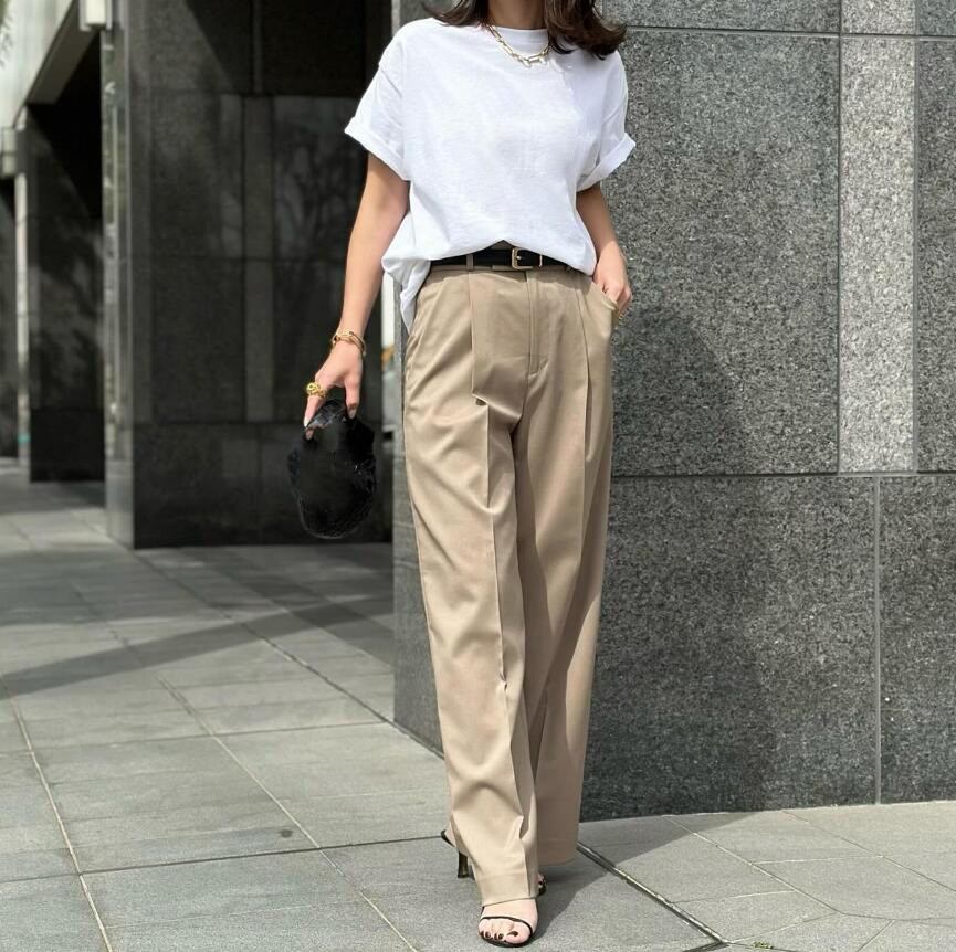 白Tシャツ 白無地半袖ティーシャツ レディース丸首カジュアル