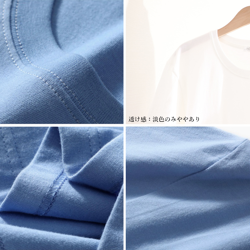 白Tシャツ レディース半袖無地ティーシャツゆったり体型カバー12色