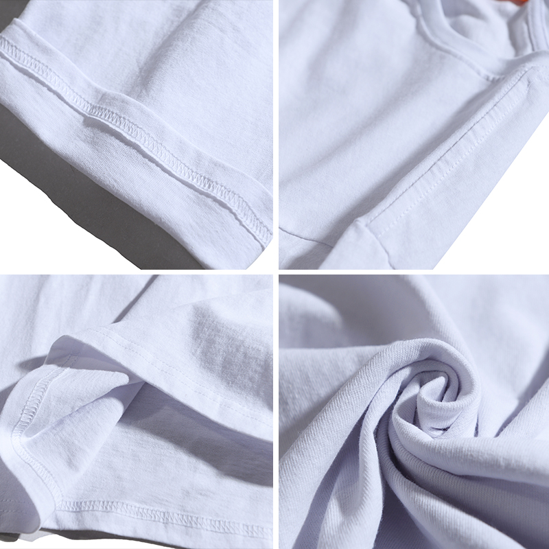 白Tシャツ ベーシック 丸首半袖カットソー
