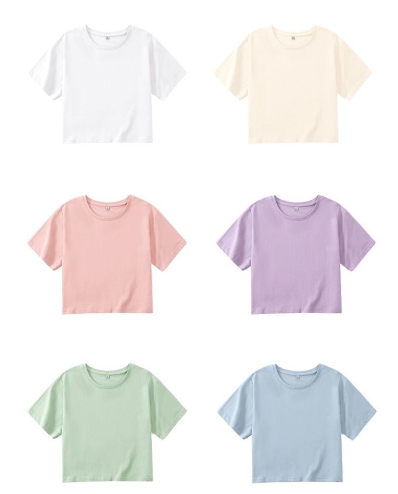 白Tシャツ レディース シンプル美人クルーネック半袖