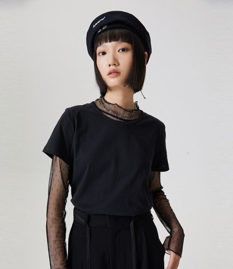 白Tシャツ レディース なめらか素肌 ベーシック半袖