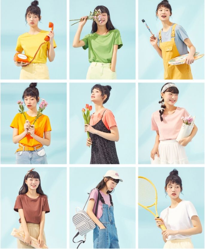 白Tシャツ レディース なめらか素肌 ベーシック半袖