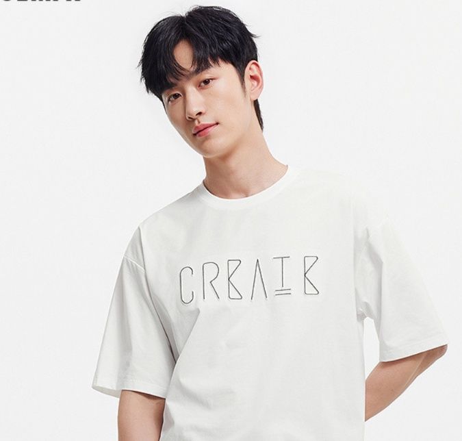 白Tシャツ メンズ 創造文字デザイン五分袖カットソー