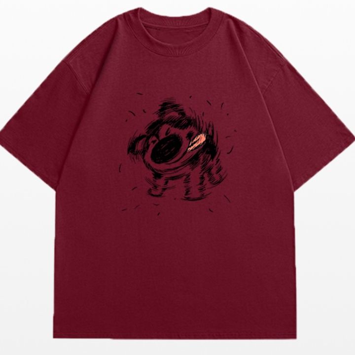 白Tシャツ メンズ 筆跡アート 渦巻きデザイン半袖