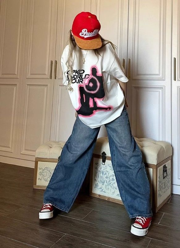 白Tシャツ レディース シルエットデザインゆったり半袖