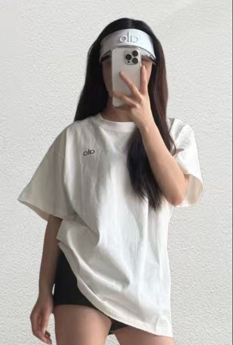 白Tシャツ レディース シンプルワンポイントゆったり半袖
