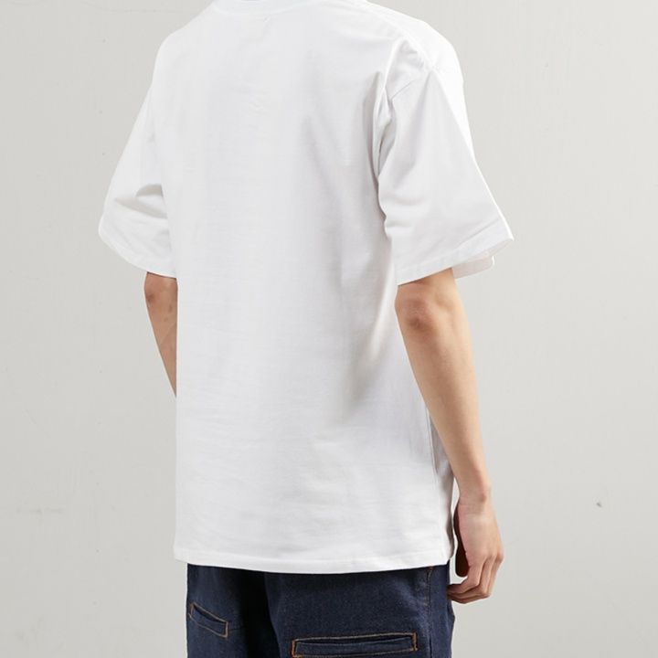 白Tシャツ メンズ おしゃれ猫サングラスプリント半袖