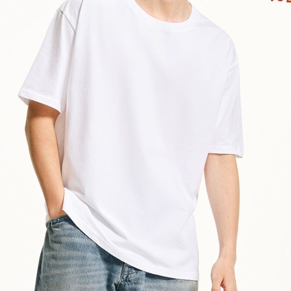 白Tシャツ 重厚感ある上質コットン半袖