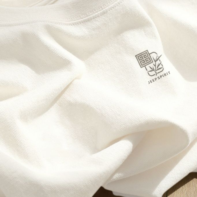 白Tシャツ アウトドア魂 上質綿素材シンプルティー