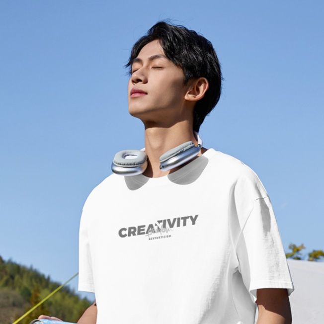 白Tシャツ 創造性プリント純綿半袖
