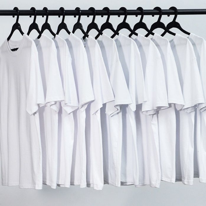 白Tシャツ ベーシック 丸首半袖カットソー