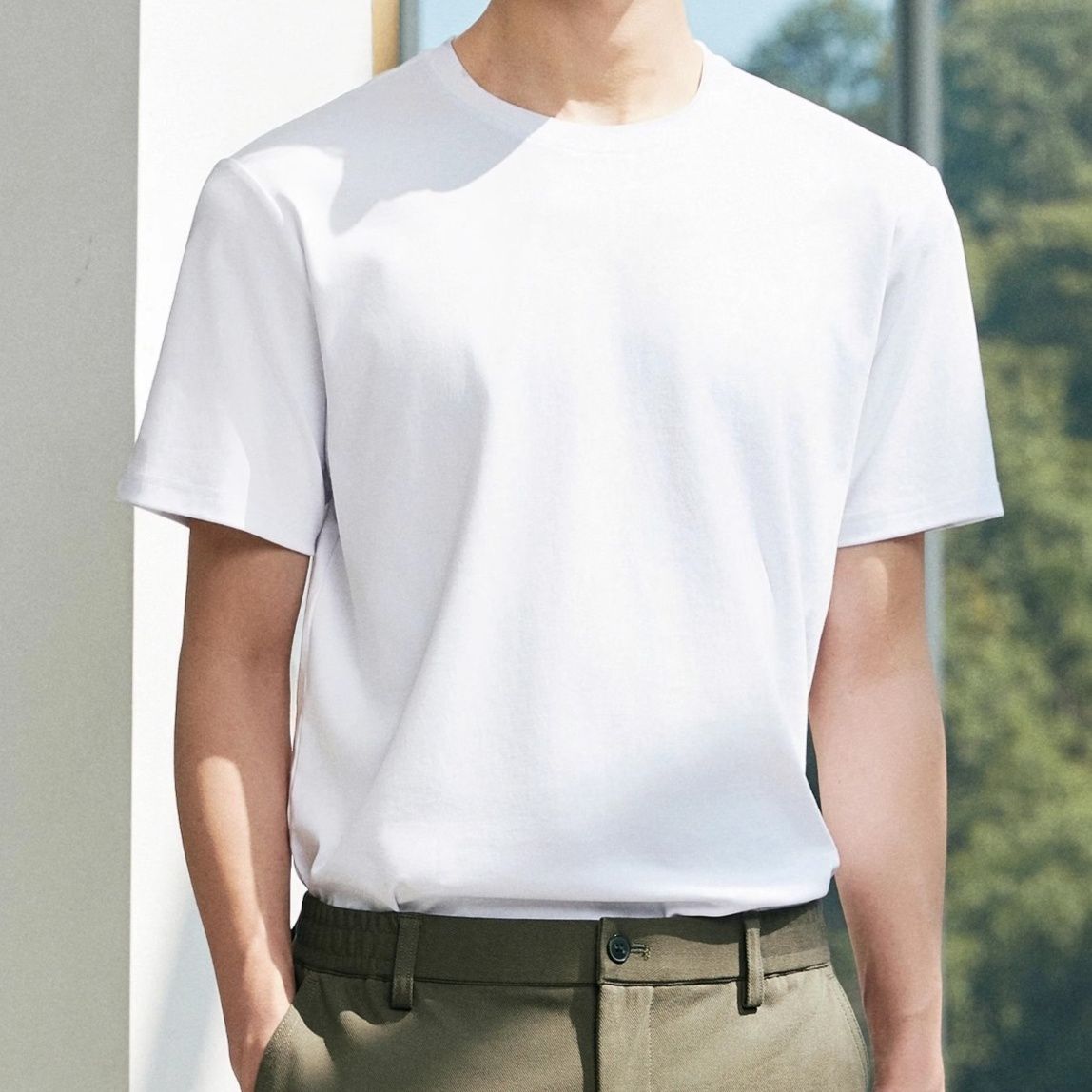 白Tシャツ 極上シルエット 上質素材Tシャツ