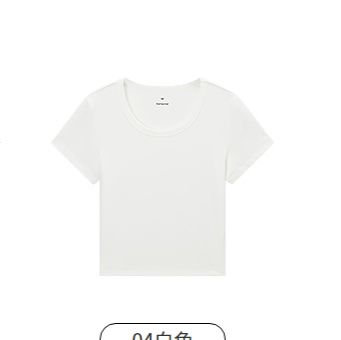 白Tシャツ なめらか素肌 ベーシック半袖シャツ