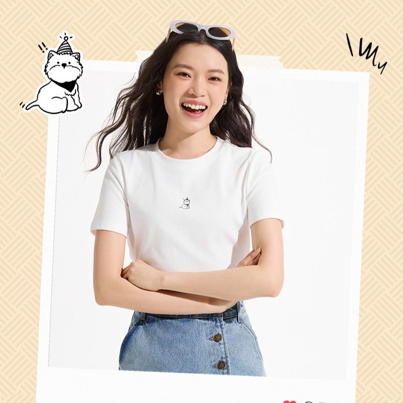 白Tシャツ なめらか肌触り シンプル半袖