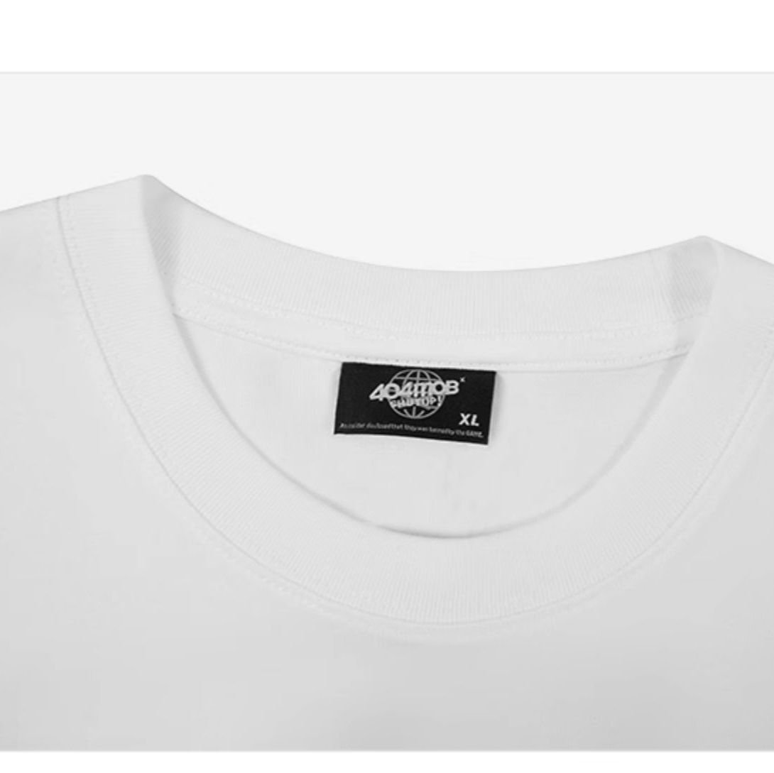白Tシャツ チーズデザイン ゆるふわ半袖