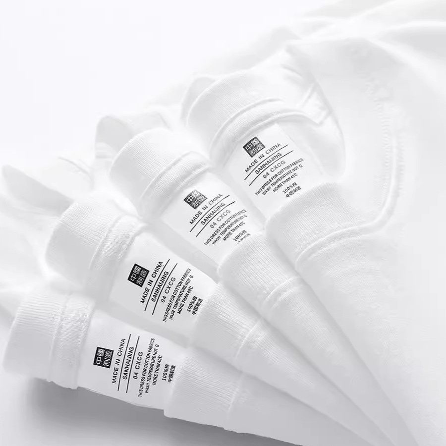 白Tシャツ 上質素材の定番シンプル丸首