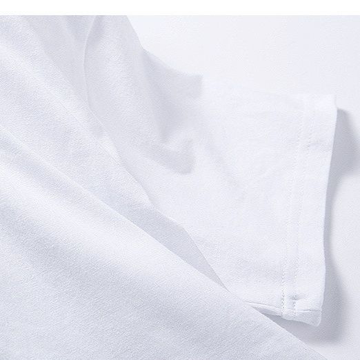 白Tシャツ 上質素材の定番シンプル丸首