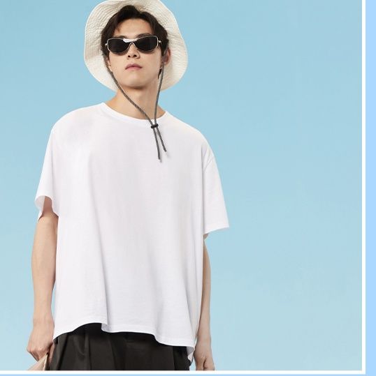白Tシャツ 氷肌の夏向け快適シンプル上着