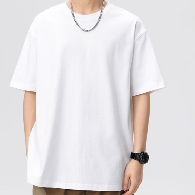 白Tシャツ ゆったりシルエット 半袖ティーシャツ