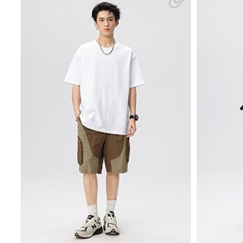 白Tシャツ ゆったりシルエット 半袖ティーシャツ