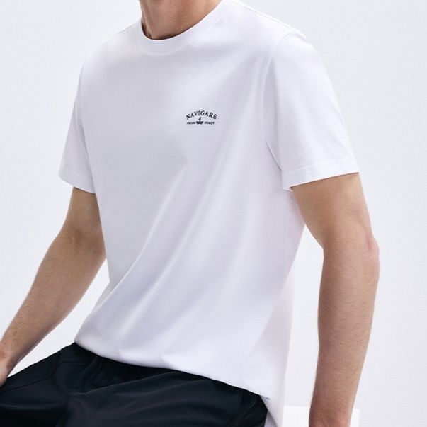 白Tシャツ 涼感抗菌クルーネック半袖