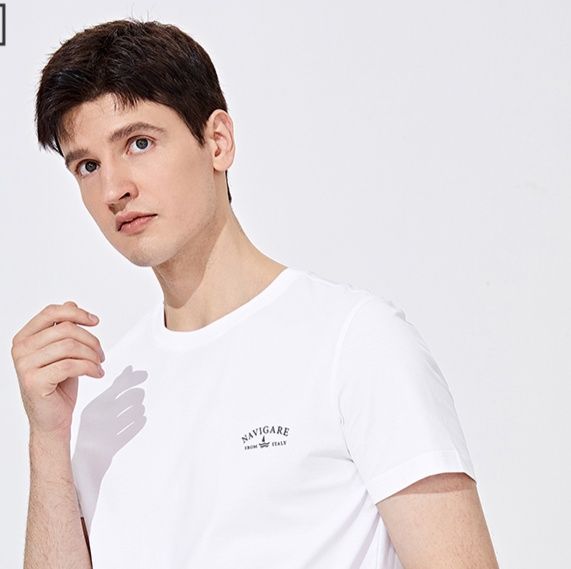 白Tシャツ 涼感抗菌クルーネック半袖
