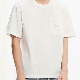 白Tシャツ 胸ポケット付き シンプル半袖