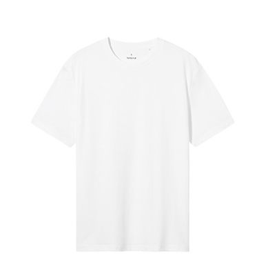 白Tシャツ すっきりシルエット 上質クルーネック
