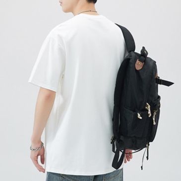 白Tシャツ ゆとりシルエット クルーネック半袖