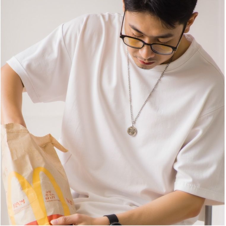 白Tシャツ 厚手純綿快適クルーネック