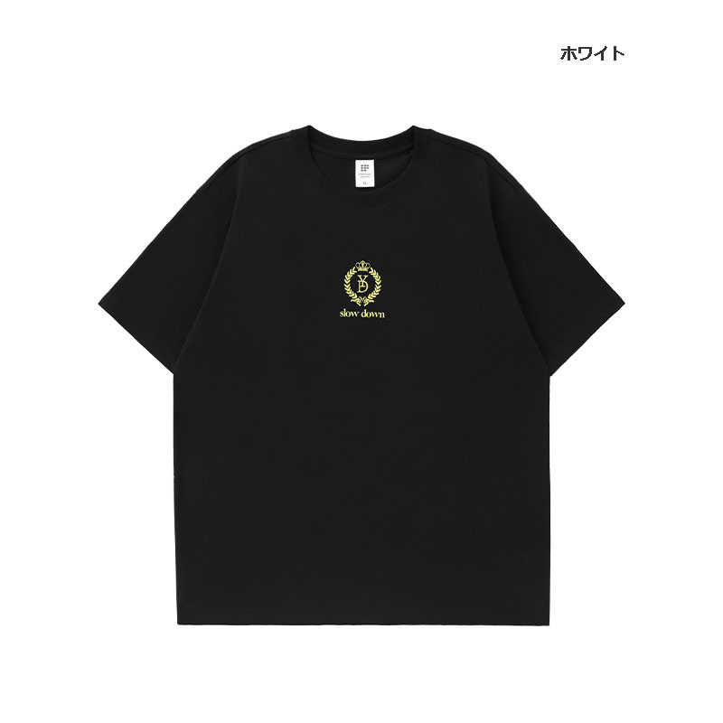 白Tシャツ メンズ 復古街頭風プリント半袖カットソー 春夏新作 ゆったりサイズ 全2色