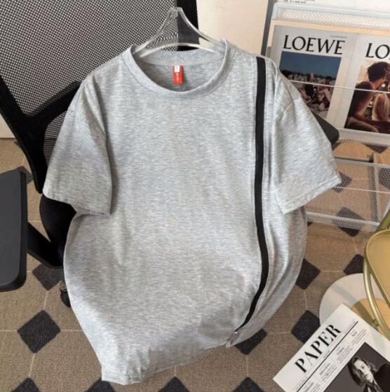 白Tシャツ 白無地半袖シャツ丸首シンプルメンズトップス