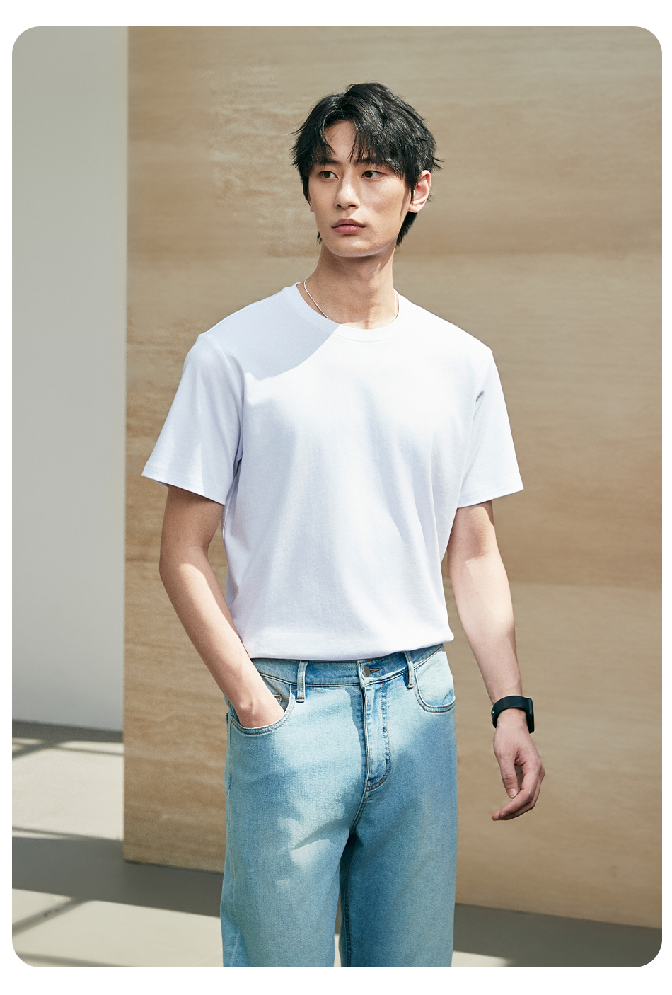 白Tシャツ 極上シルエット 上質素材Tシャツ