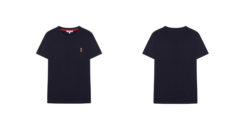 白Tシャツ レディース 胸元ワンポイント