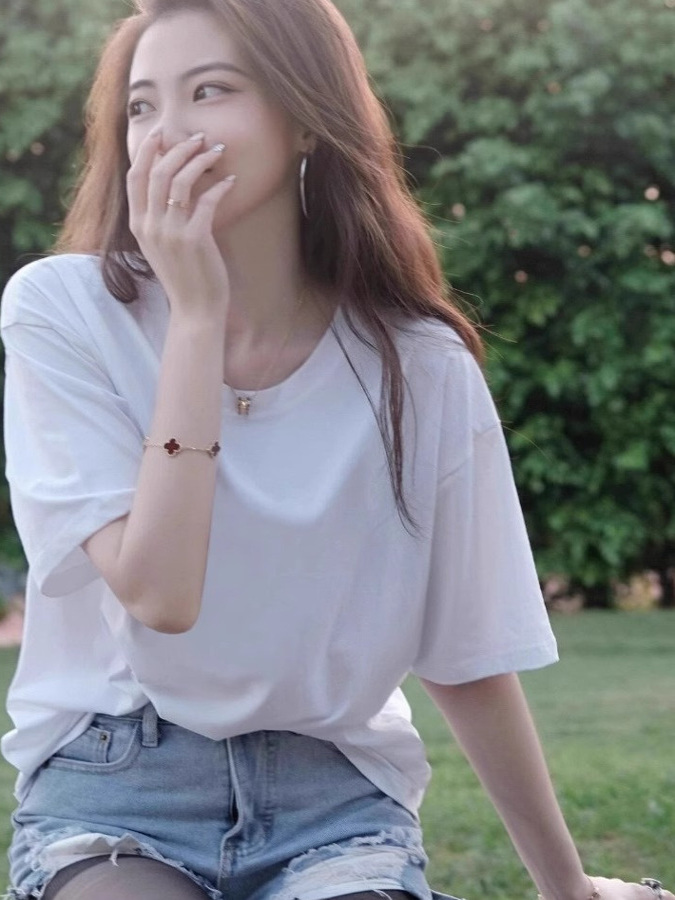 白Tシャツ ゆったりリラックス半袖シャツ