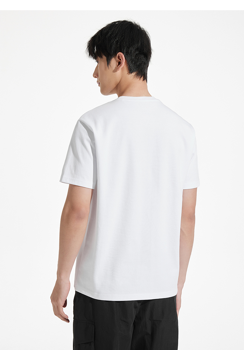 白Tシャツ 上質素材の定番丸首半袖