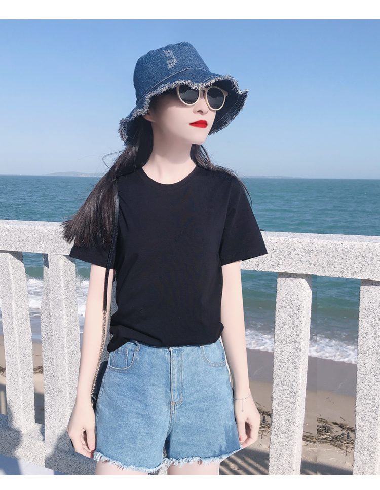 白Tシャツ レディース なめらか肌触り リラックス半袖