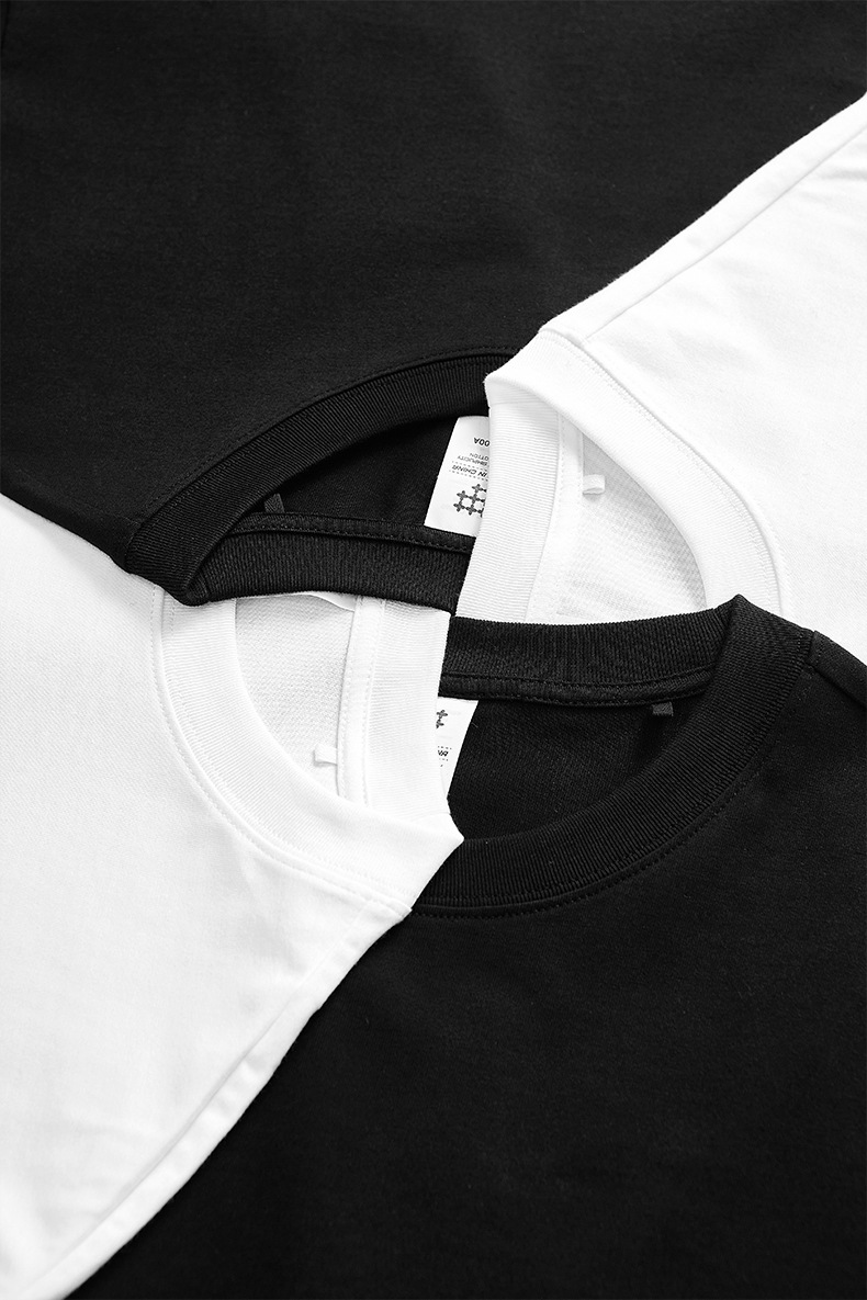 メンズ ストリート プリント半袖 オーバーサイズ 白Tシャツ 全2色