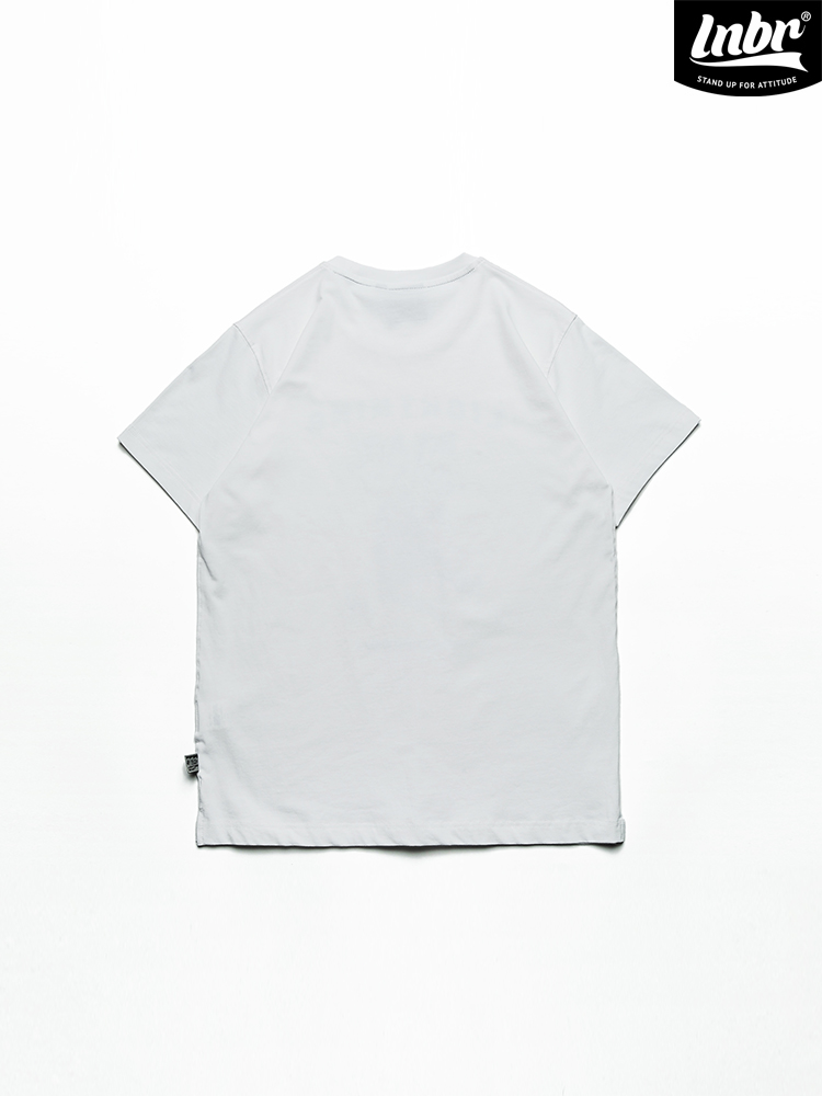 白Tシャツ メンズ 遊び心満点イラスト入り半袖カットソー