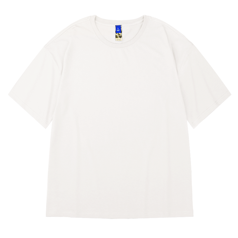白Tシャツ ゆったりシルエット半袖カットソー