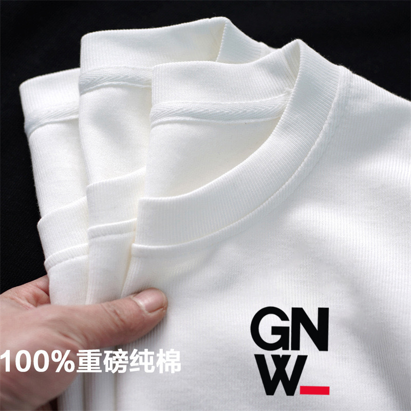 白Tシャツ 純綿にこにこデザイン半袖