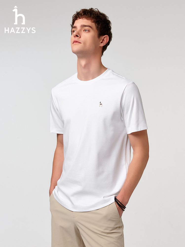 白Tシャツ シンプル上質クルーネック半袖
