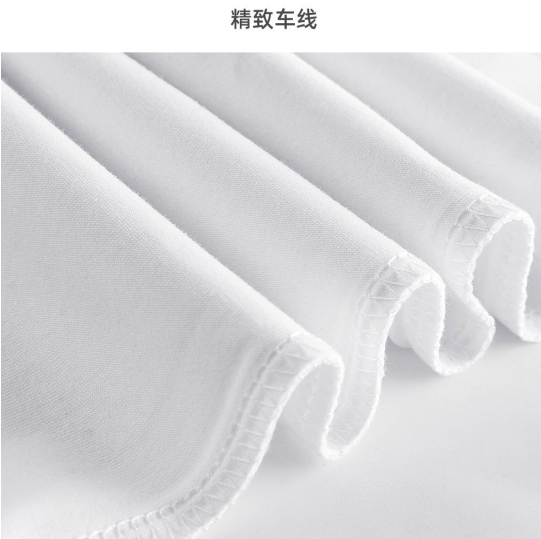 白Tシャツ 二本針縫製 上質綿素材クルーネック