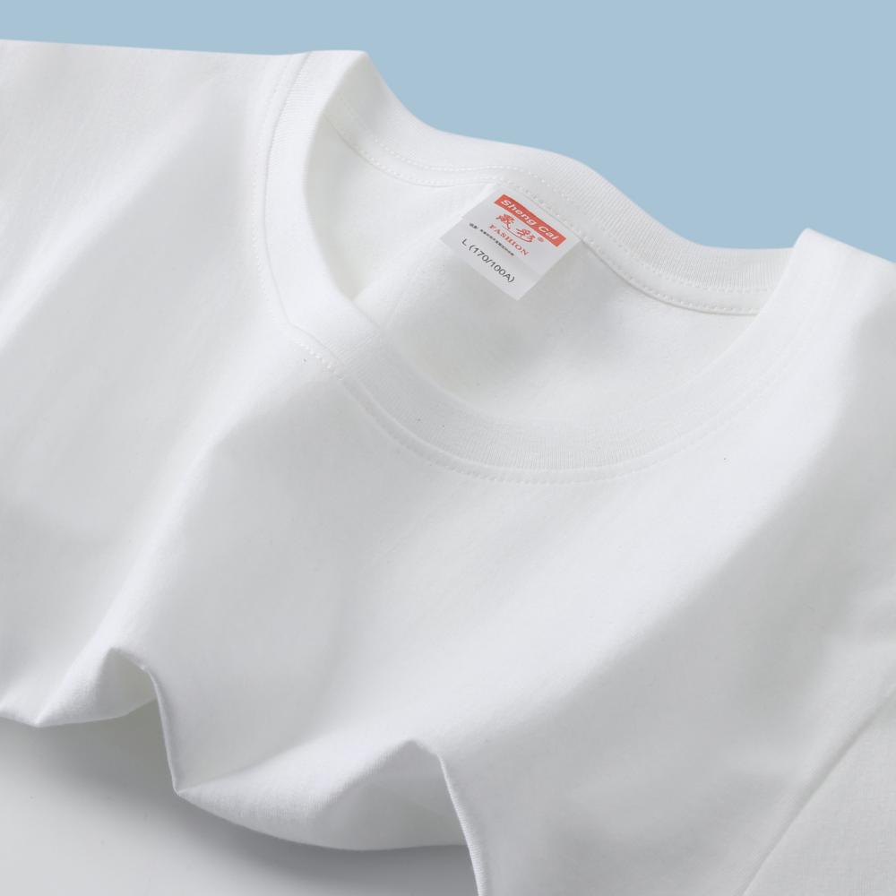 白Tシャツ なめらか丸首ベーシックシャツ