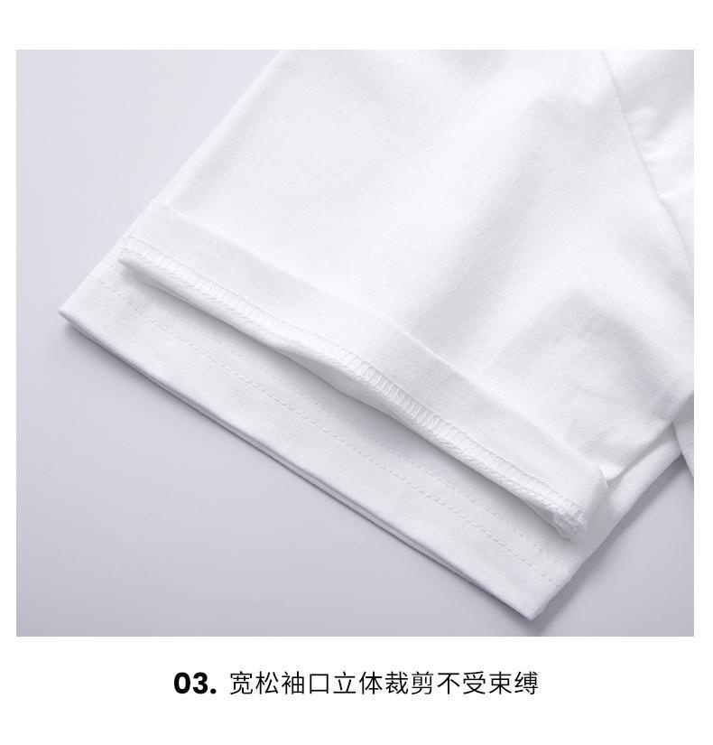 白Tシャツ シンプル美シルエット丸首半袖シャツ