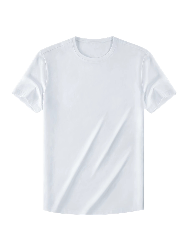 白Tシャツ 洗練シルエット 上質コットン半袖