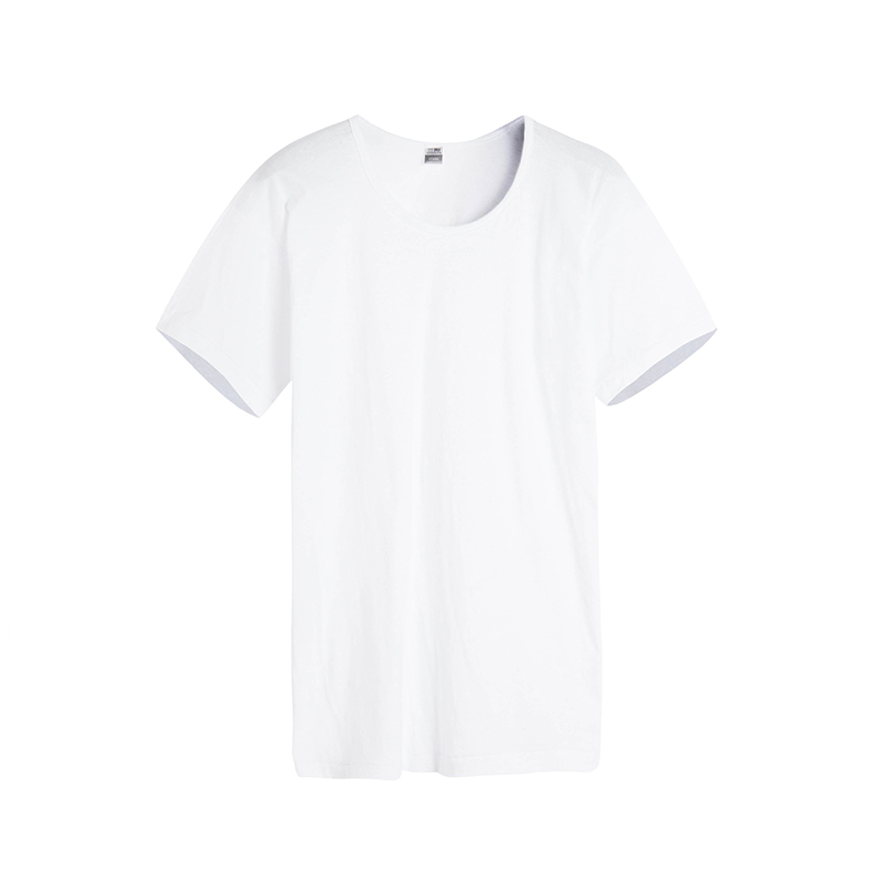 白Tシャツ すっきり丸首 上質コットン半袖