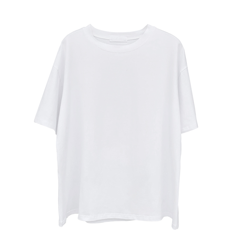 白Tシャツ レディース すっきりシルエットゆったり半袖