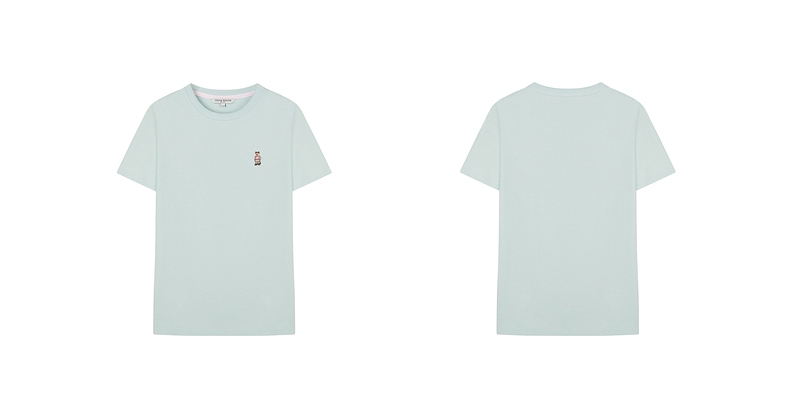 白Tシャツ レディース 胸元ワンポイント